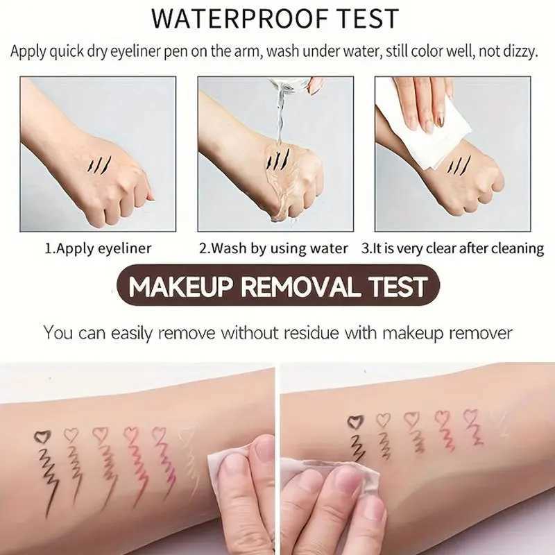 Matte Smooth Green Black Eyeliner Gel Pencil Fast-drying Waterproof Anti-sweat Lasting Eyeliner Pen Eye Beauty Makeup CosmeticsT251126
