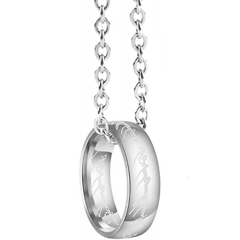 Star Lord of the Rings Stainless Pendant, Film and Teion Accessories, Good Friends, Titanium Steel Ring, Necklace, Dual Use