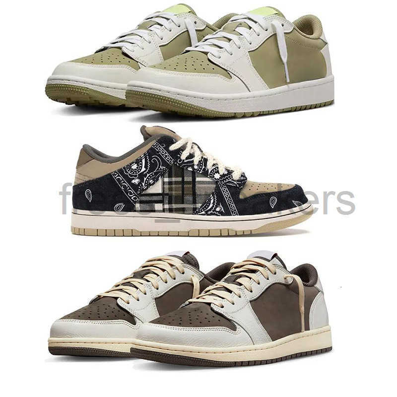 Ts X Reverse Mocha Basketball Mens Shoes 1 1s Low Black Phantom Golf Olive Fragment Year Of The Rabbit Zion Williamson Voodoo Women Men Big Size Sneakers