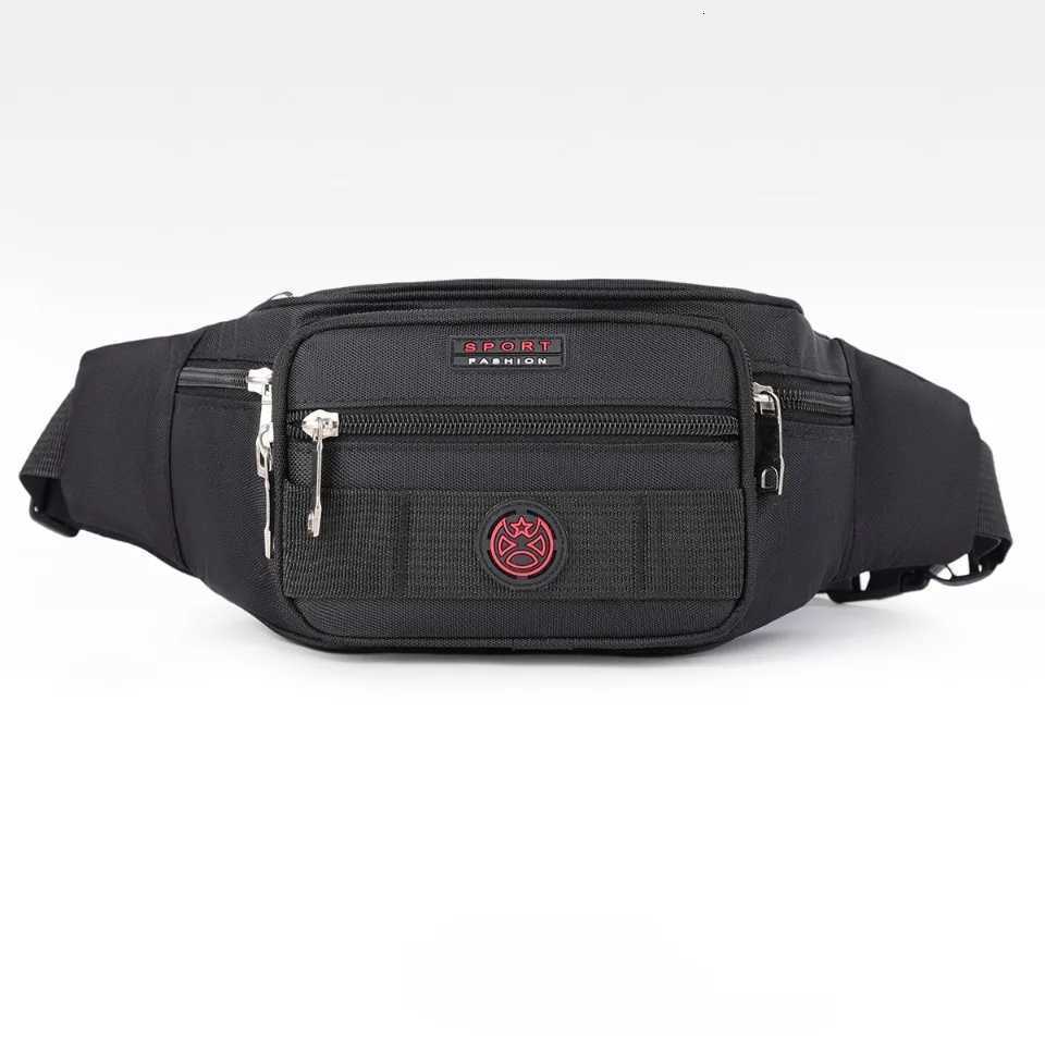 Unisex Multifunctional Waist Bag Large Capacity Waterproof Oxford Business Pack Trendy Crossbody Chest Bag for Travel WorkT251126