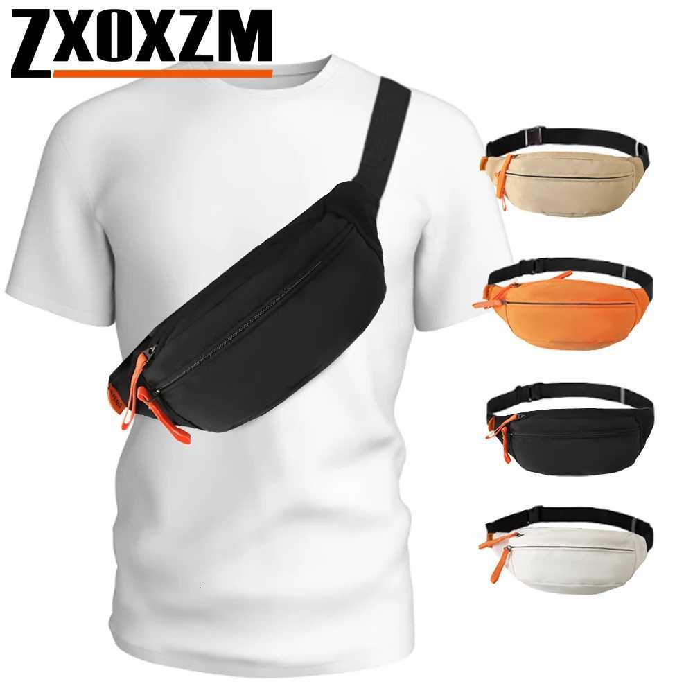 Water Repellent Fanny Pack Crossbody Chest Waist Bag with Zipper Pouch Adjustable Strap for Travel Running Hiking CyclingT251126