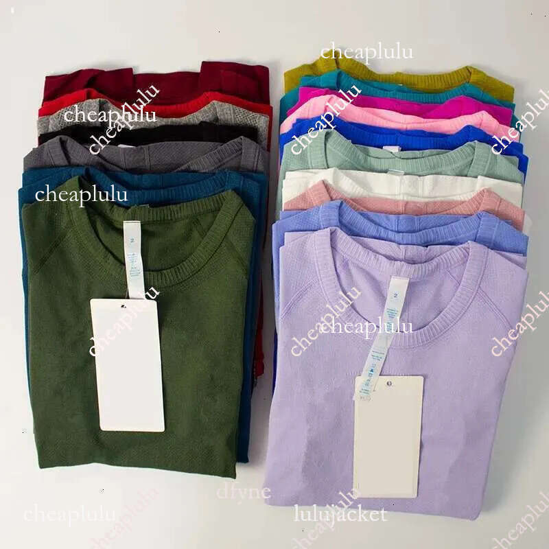 9A Designer New style Swift Shirt Yoga Long Sleeve Solid Color Sports Shaping Shirts Sportswear Women Top luluity lemonics sets Sweatshirts