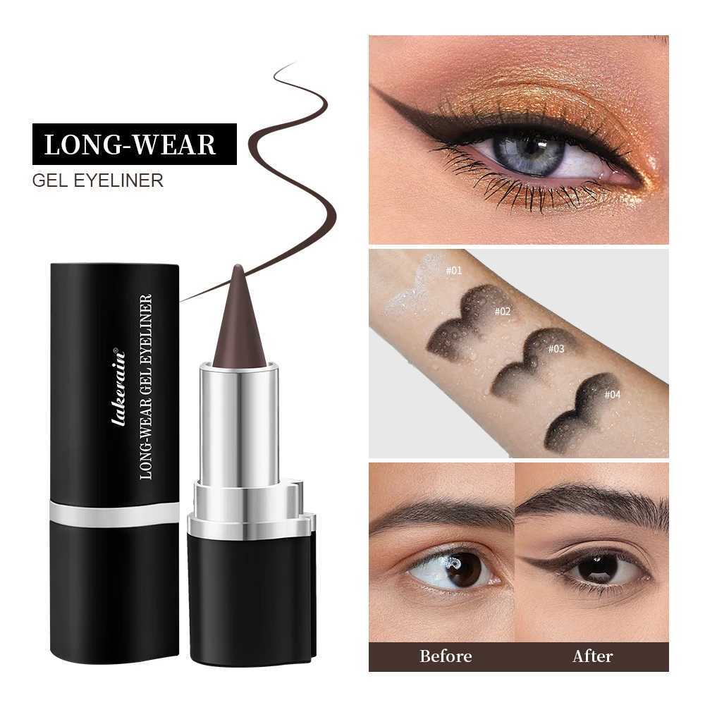 Eyeliner Creamy textureLong Lasting Waterproof Matte Black Silver Brown Eye Liner Pen Make Up For Women CosmeticT251126