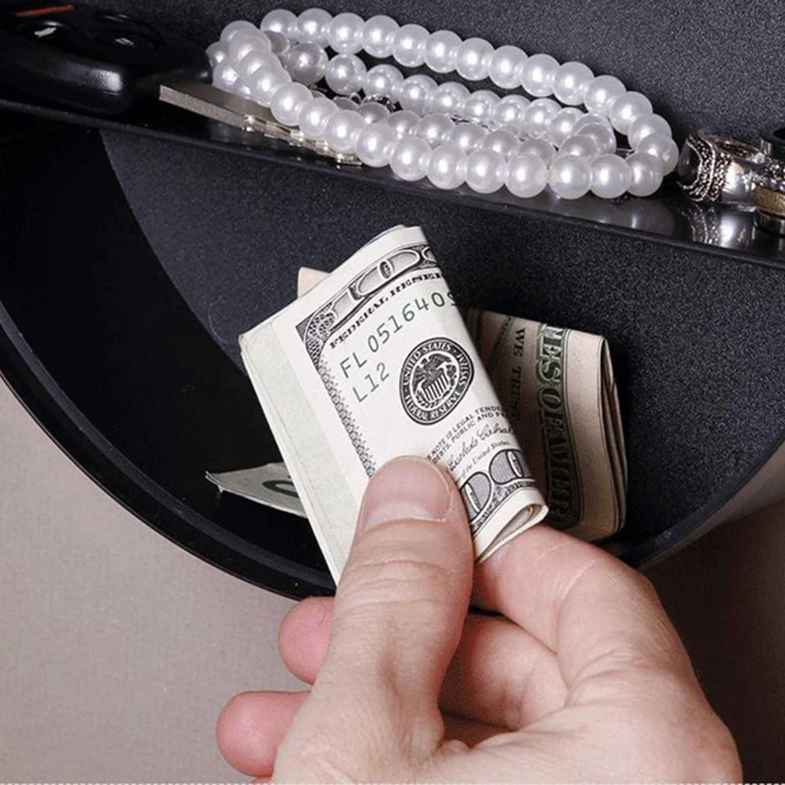 Safe Hidden Money Wall Clock Creative Jewelry Clock box for Living Room Storage with Secret Compartment Modern Home Decor C251126