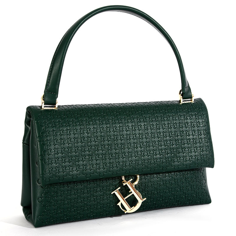 Ladies Shoulder Genuine hot Leather Fashion Handbag, CH Indentation Design