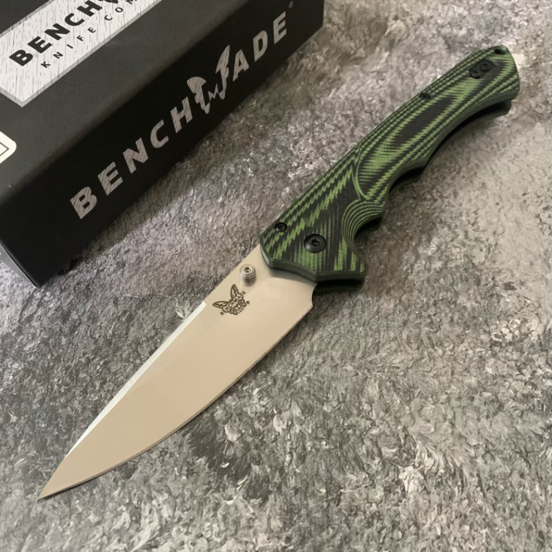 BM 615BK-1401 Two-color G10 Folding Knife D2 Blade Gobi Exploration Hunting Combat Manual Opening Multi-functional Knife