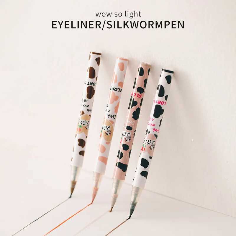 Flortte Ultra-fine Liquid EyelinerLying Silkworm Pen Waterproof Long Lasting No Smudging Eye Liner Applicator PencilT251126