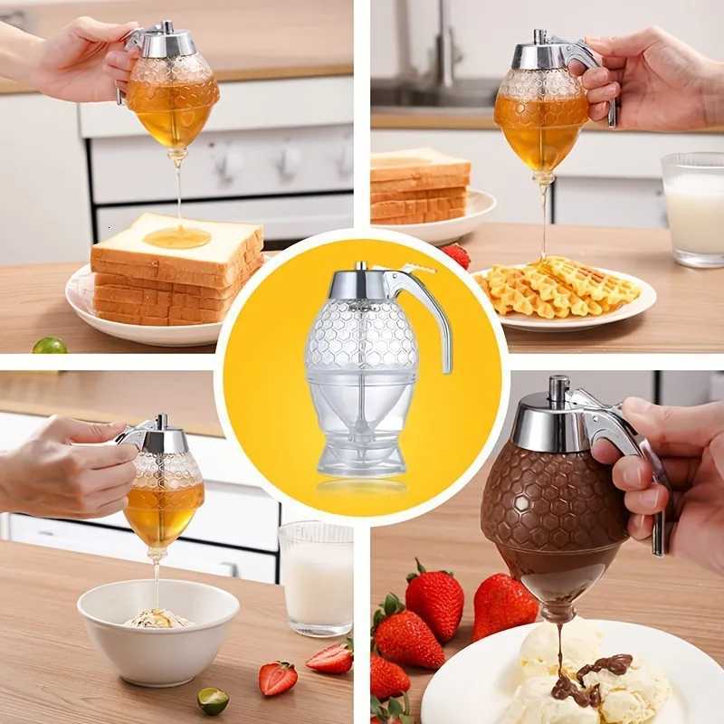 Honey Squeeze Storage Kitchen Honey Container Dispenser Honey Syrup Dispenser Pot Vintage Honeycomb Bottle Y251126
