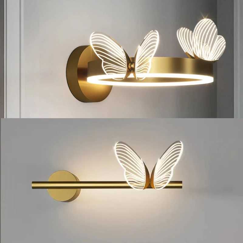 Butterfly LED Wall Lamp Indoor Lighting For Home Living Room Decoration Bedroom LED Night Lights Bedside Lamps M251126