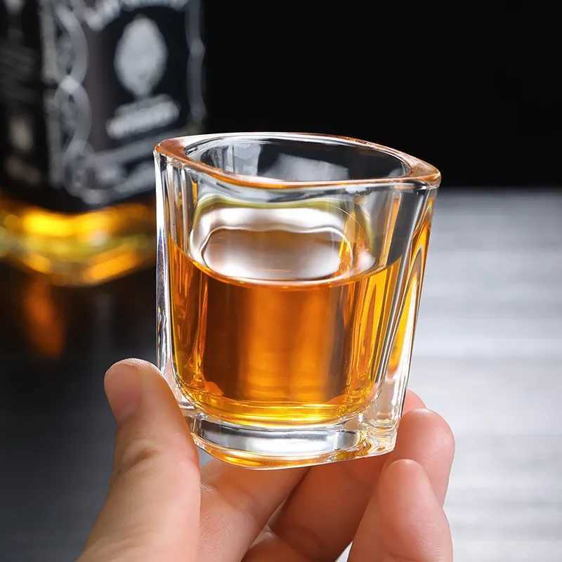 6pcs/4pcs/2pcs Wine Glass Transparent Shot Glass 70ml Small Capacity Water/Tea Cup Dispenser Wholesale Cups Strong Liquor Glass C251126