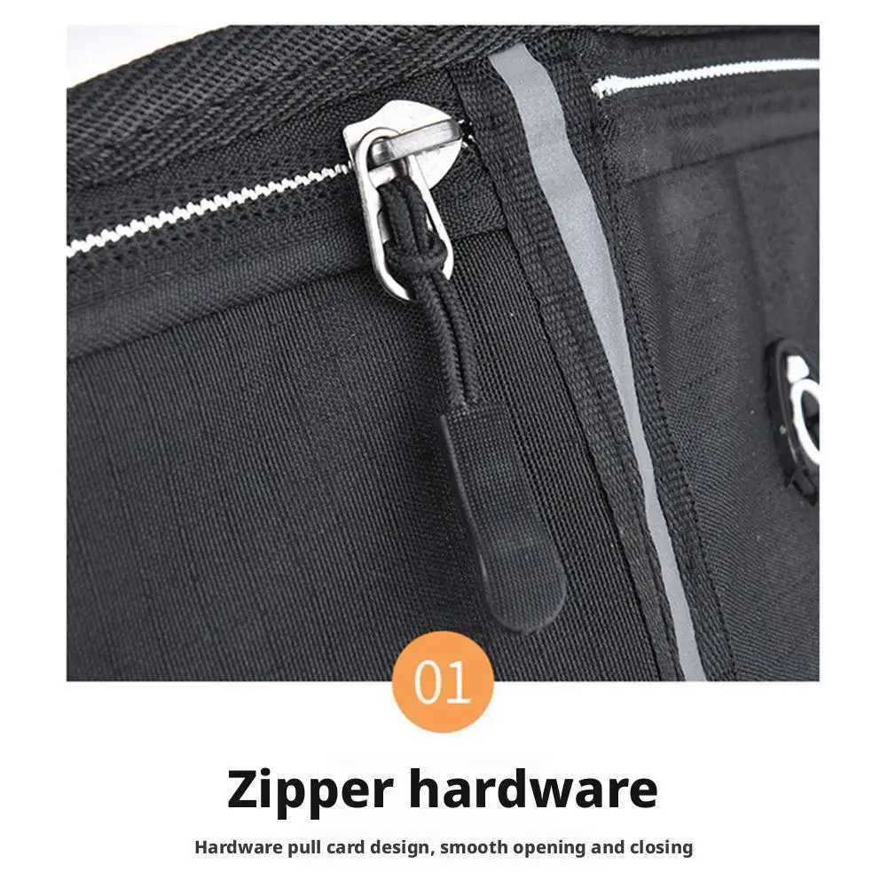 Running Waist Bag Lightweight Waterproof Reflective Strip Waist Fanny Pack Gym Sport Running Waist Pack Adjustable Elastic StrapT251126