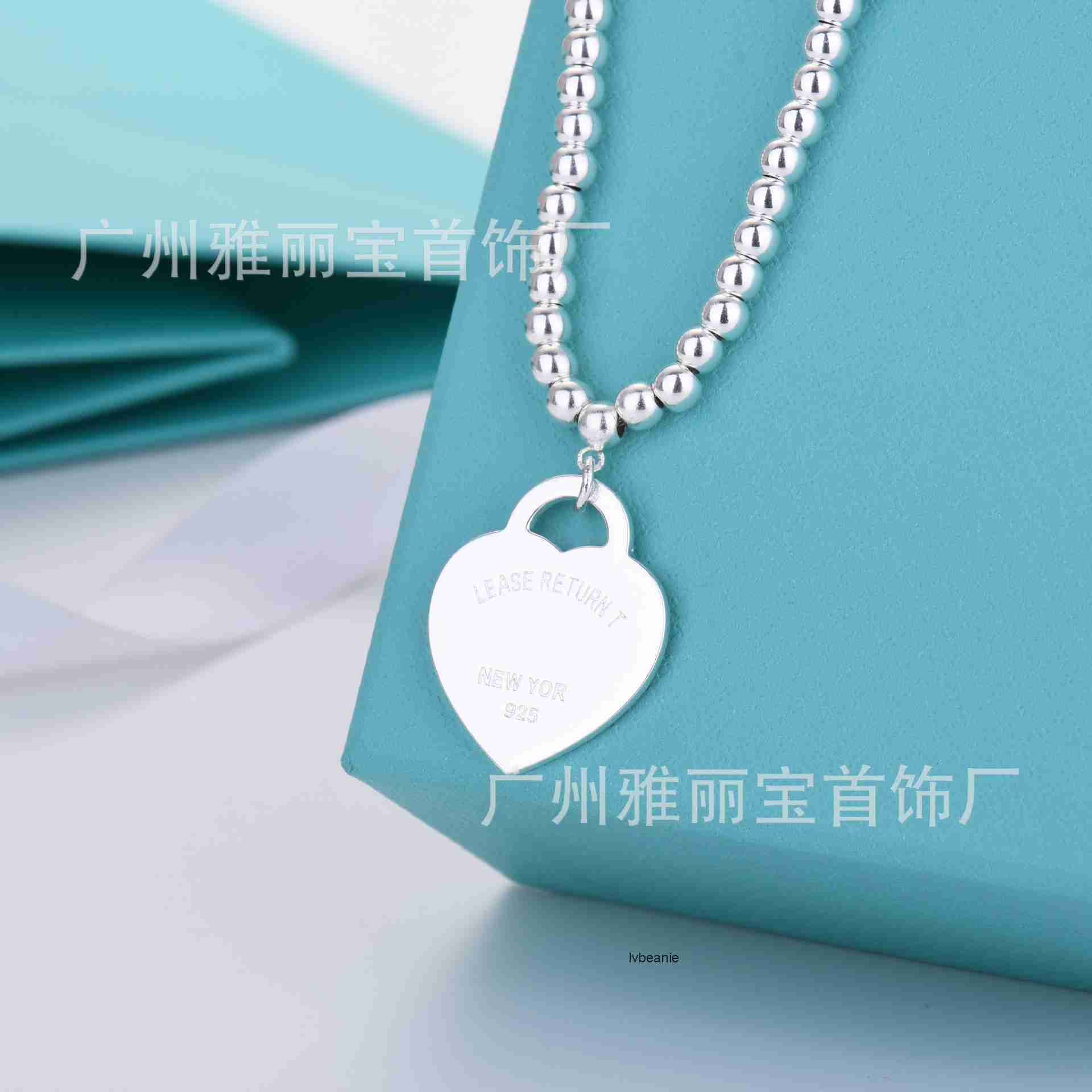 designer strands luxury jewelry for men women gold silver woman t classic 4m bead heart necklace women white copper plated cnc s tiffamy and co tiffanyx tiffanies BYME