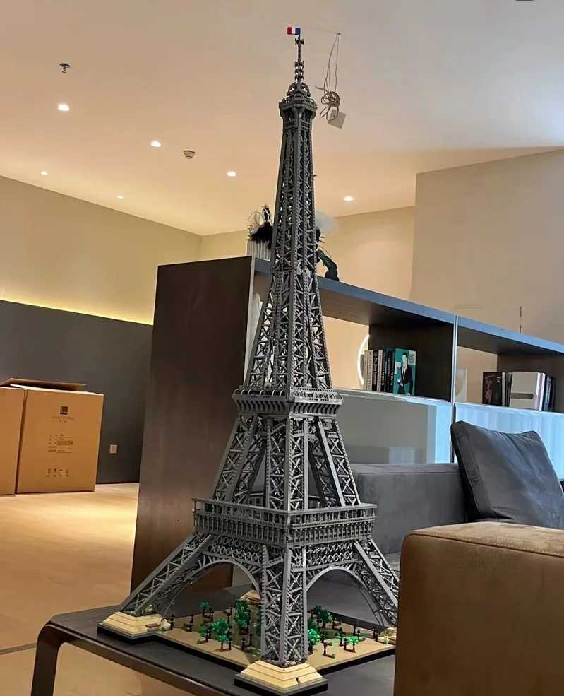 Original Box Christmas Birthday Gifts 10001 Pcs Large The Eiffel Tower Building Blocks Christmas Bricks Toy Compatible 10307T251126
