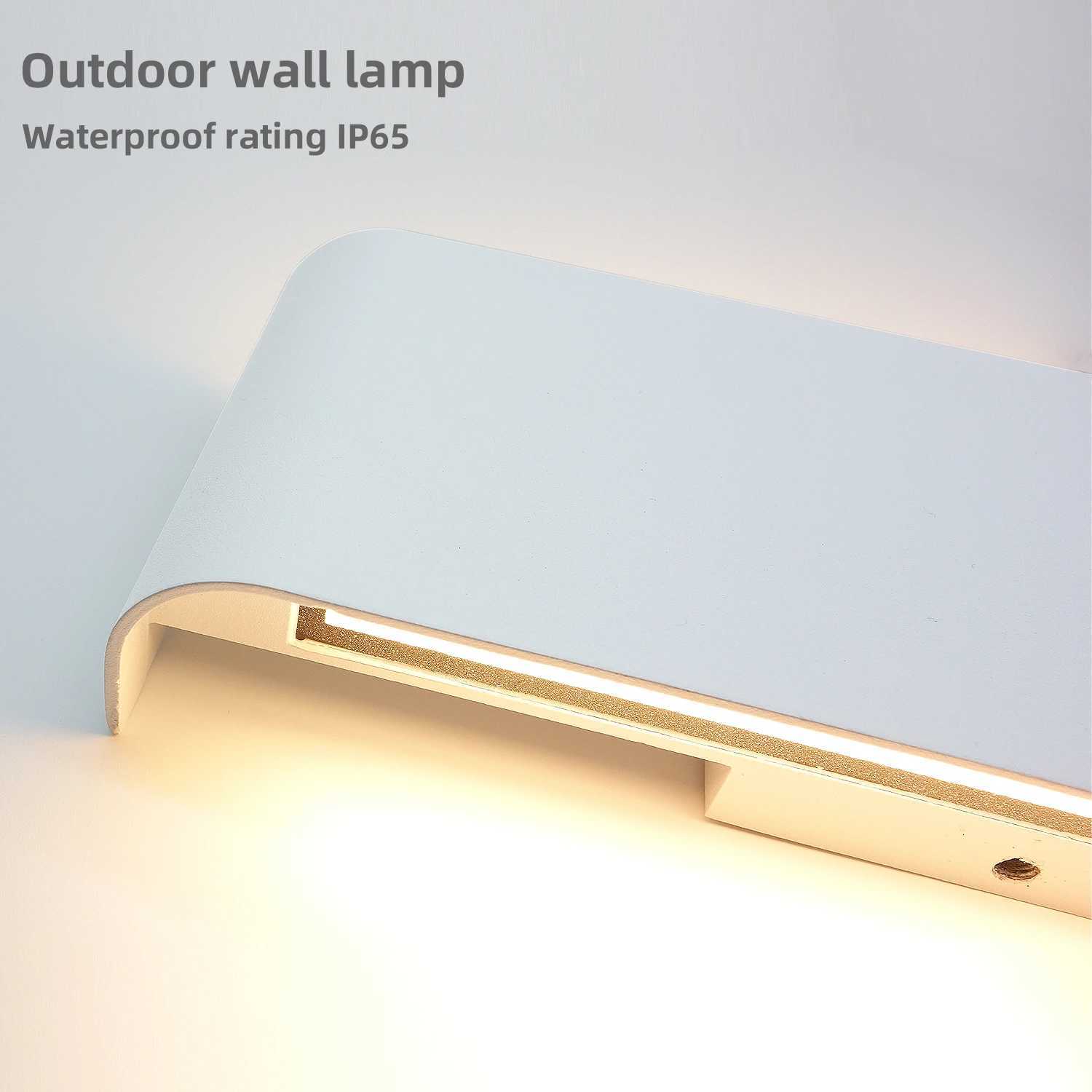 Modern Wall Sconces HardwiredOutdoor IP65 Glow Up and Down LED Wall Light Wall Mount Lights for Living Room Hallway Bedroom M251126