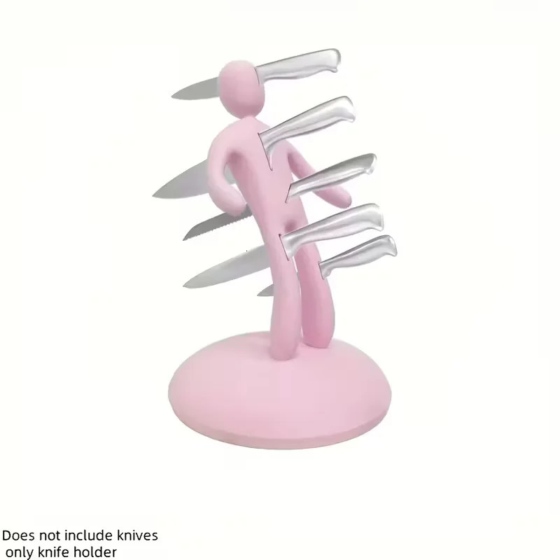 A spoof human-shaped knife rack a space-saving 5-knife storage device a household kitchenware for Christmas and Halloween 251126