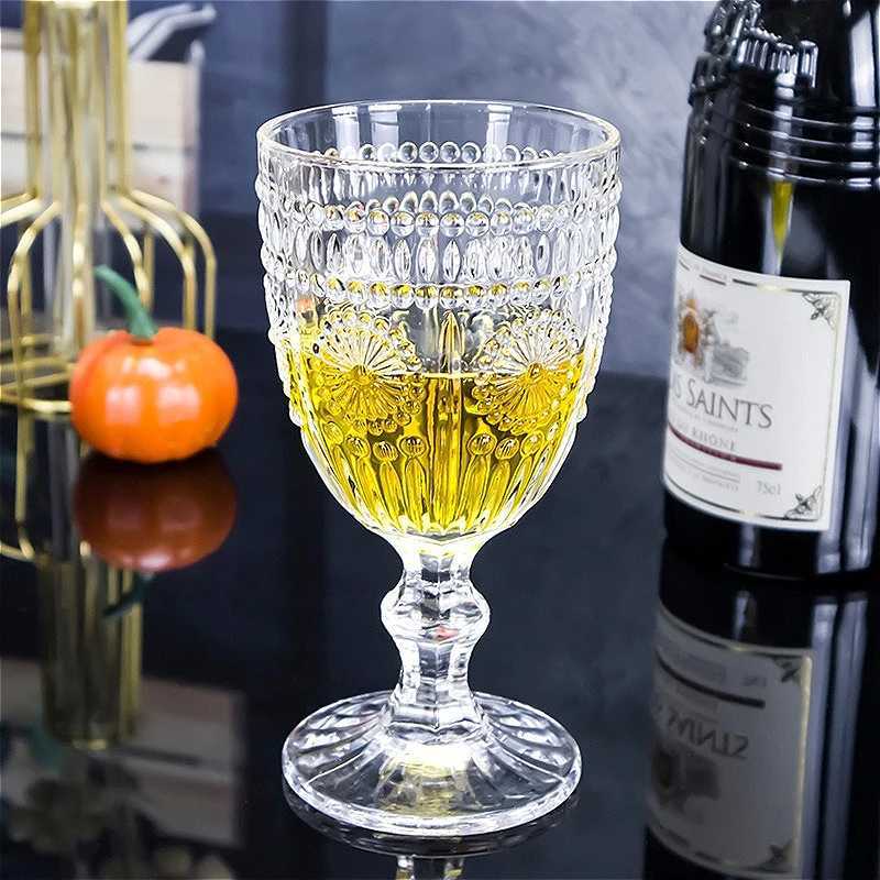 High End Wine Glasses Luxury Cocktail Glass Exquisite Transparent Red Wine Glass Elegant ic Brandy Cup Party Accessories C251126