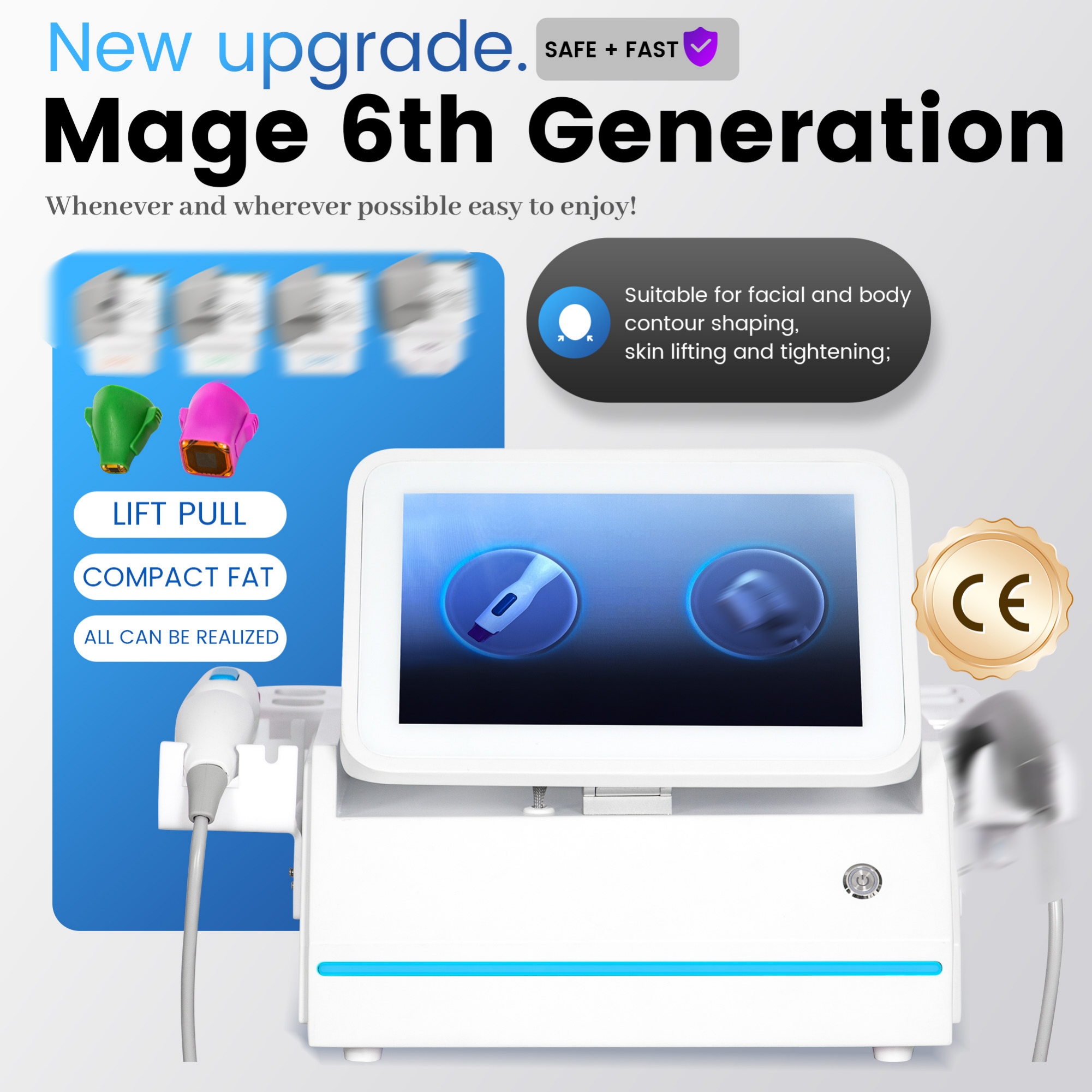 7DHifu Cosmetic Equipment For Salon Use - Advanced Lifting Technology - Facial Rejuvenation Device - Wrinkle Remover - Long-Lasting Effects NEW