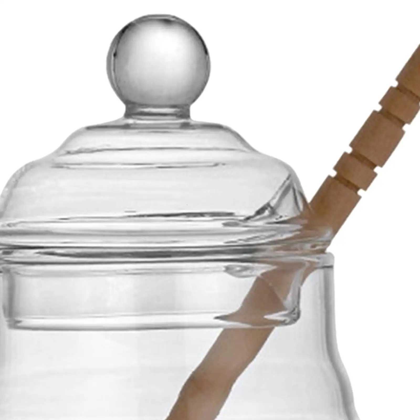 Honey Pot Honey Holder Glass Kitchen Tools Clear for Beverage Pickled food Y251126