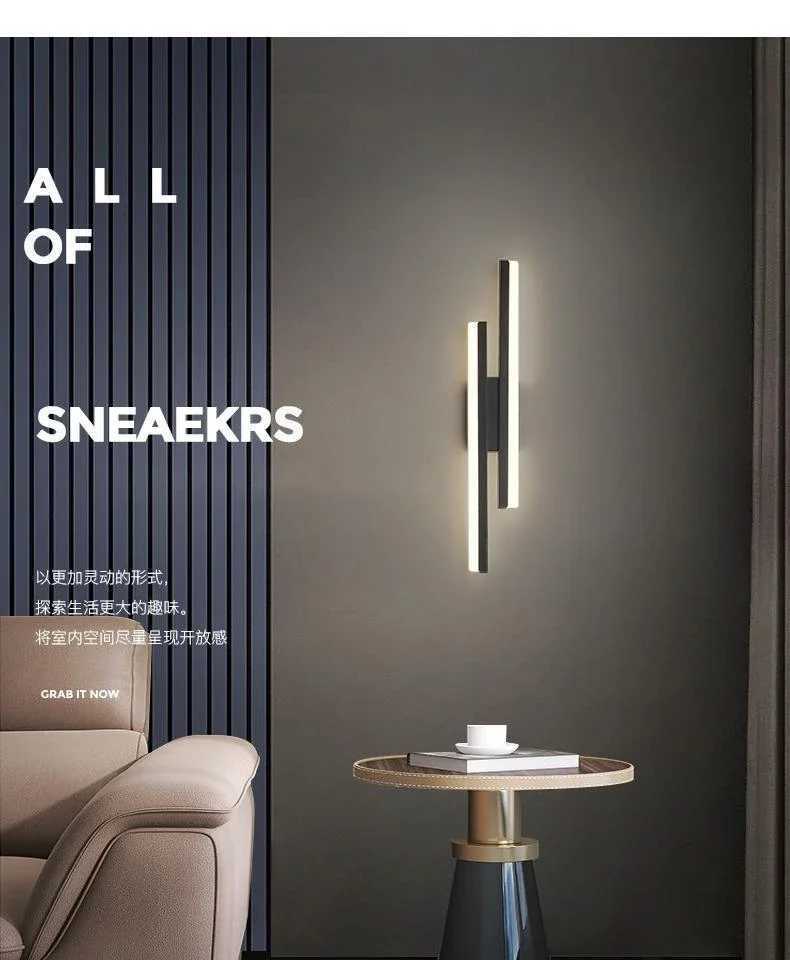 Indoor LED Wall Light Modern Minimalist Wall Lamp Iron Acrylic Bedroom Living Room Corridor Staircase Sconces Scandinavia Style M251126