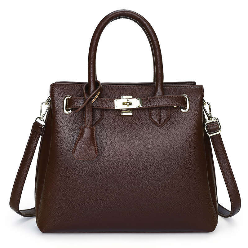 Handbag Autumn Winter New Platinum Simple High-end Commuter Women's Fashion Large Capacity Tote Bag Cross-border