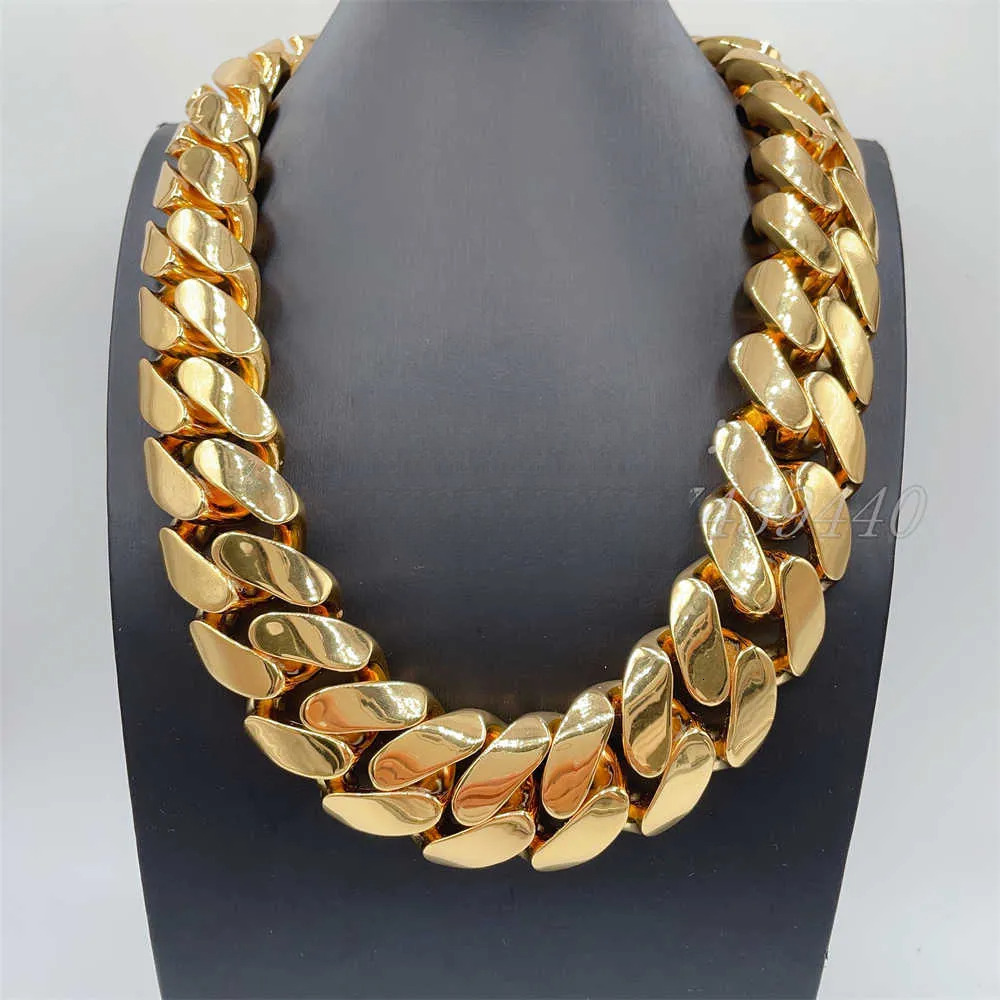 Hip Hop Jewelry Fashion Style and Heavy Super Necklace Big Ass Chain Miami Cuban Link