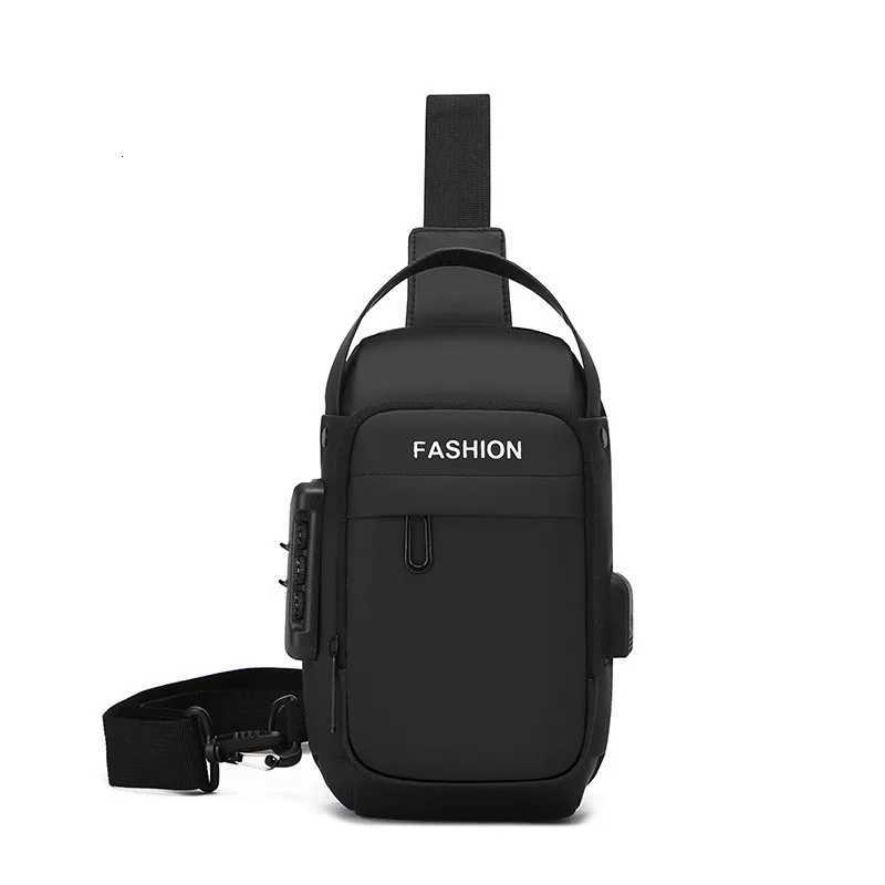 Newest Men Anti Theft Chest Bag Shoulder USB Charging Crossbody Package School Short Trip Messengers Gym Mens Sling Sports PackT251126