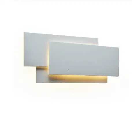 Modern 18W aluminum LED wall lamp living room candlestick lighting staircase square lamp bedroom bedside hotel wall lamp M251126