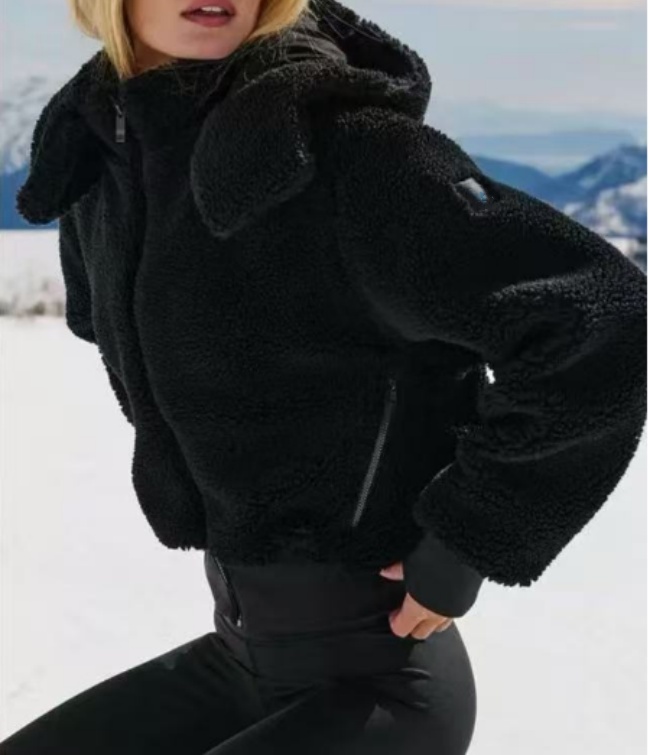 Autumn Winter Woman Brown Lamb Wool Narcos Jacket Emerging Designer Stand Collar Patchwork Zipper men's Thickened Warm Loose Sporty Casual