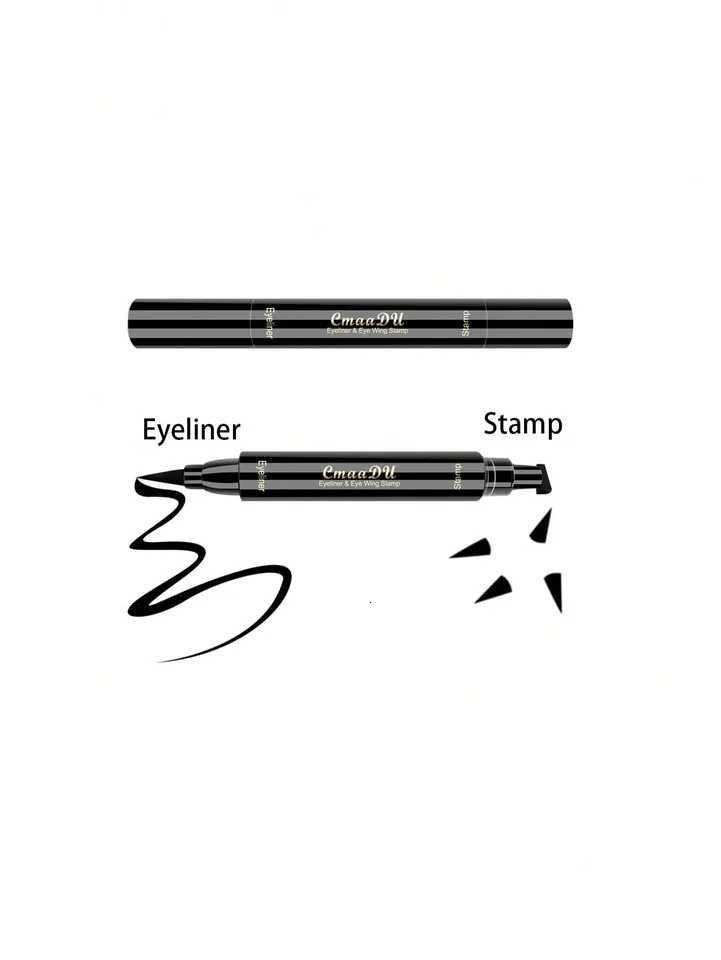 1 Pcs Black Wings Stamp Liquid Eyeliner Easy Cat Eye Template Makeup Tool Anti-smudge Vamp Wing Lasting Waterproof Anti-sweatT251126