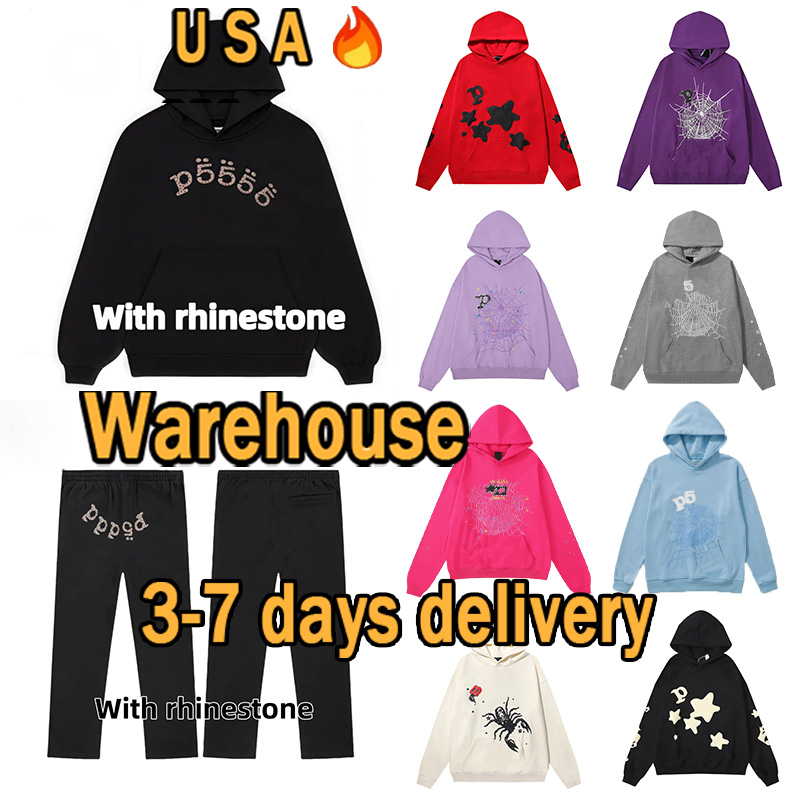 spider pink hoodie Mens sipder Hoodie for men Sweatshirts Hoody Women polo grid five cobweb pink hoody Tracksuit Print Pullover net pants spider pants suit 8as5