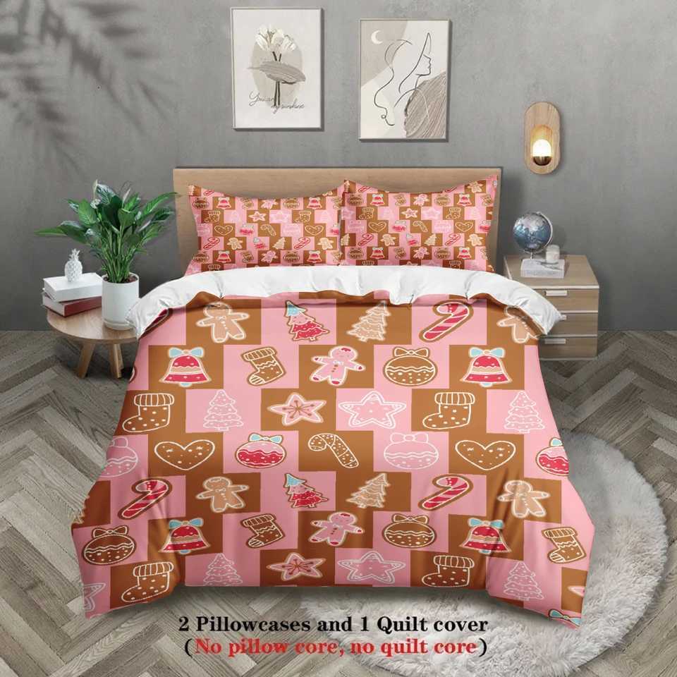 Christmas 2026 Christmas Bedding Set New Year Duvet Cover Set Soft Single Twin Size Home Decor Christmas Gift For Kids Women Home Decor Y251126