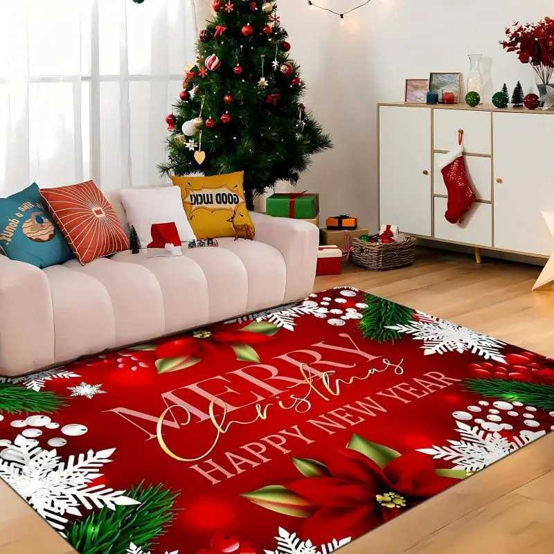 Christmas Carpet for Living Room Home Decoration Large Rugs Room Children Bedroom Bedside Mats New Year GiftsM251126