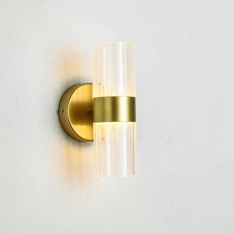 Nordic Wall Led Lamp Glass Sconce Indoor Lighting Mirror Light Fixtures Living Room Bedside Bedroom Bathroom Home Decor Black M251126