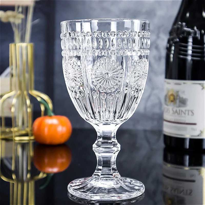 High End Wine Glasses Luxury Cocktail Glass Exquisite Transparent Red Wine Glass Elegant ic Brandy Cup Party Accessories C251126