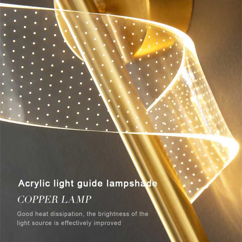 Nordic LED Wall Sconce Lamp Indoor Lighting For Home Bedside Living Room Corridor Stairs Decoration Luxurious Modern Wall Lamp M251126
