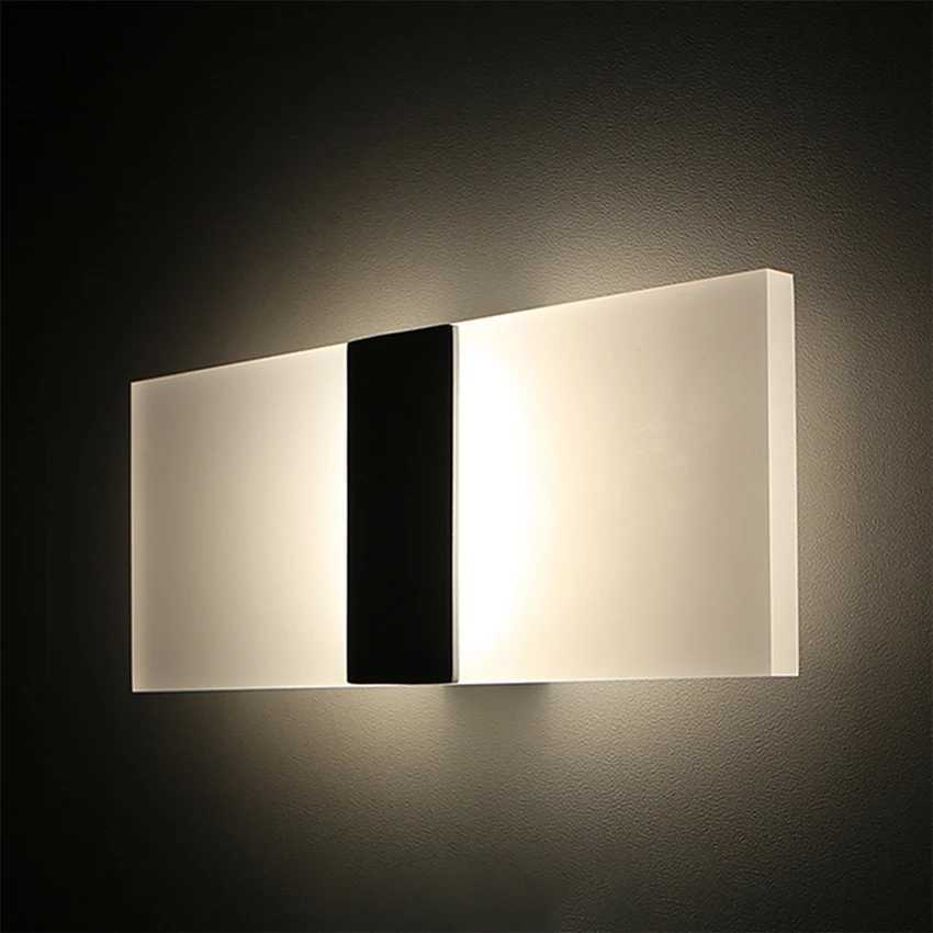 Modern Simple Acrylic Wall Lamp Fixture Indoor Wall Lamp Bedroom Living Room Hallway Lighting Indoor Lighting Fixtures M251126