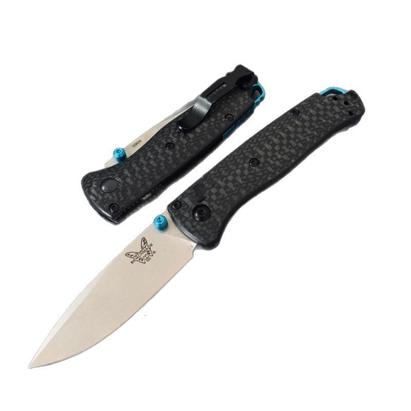 BM 533-3 Mini Bugout Carbon Fiber Folding Knife 2.82" S90V Black Outdoor Camping Hunting Pocket Tactical EDC Tool 535 Knife