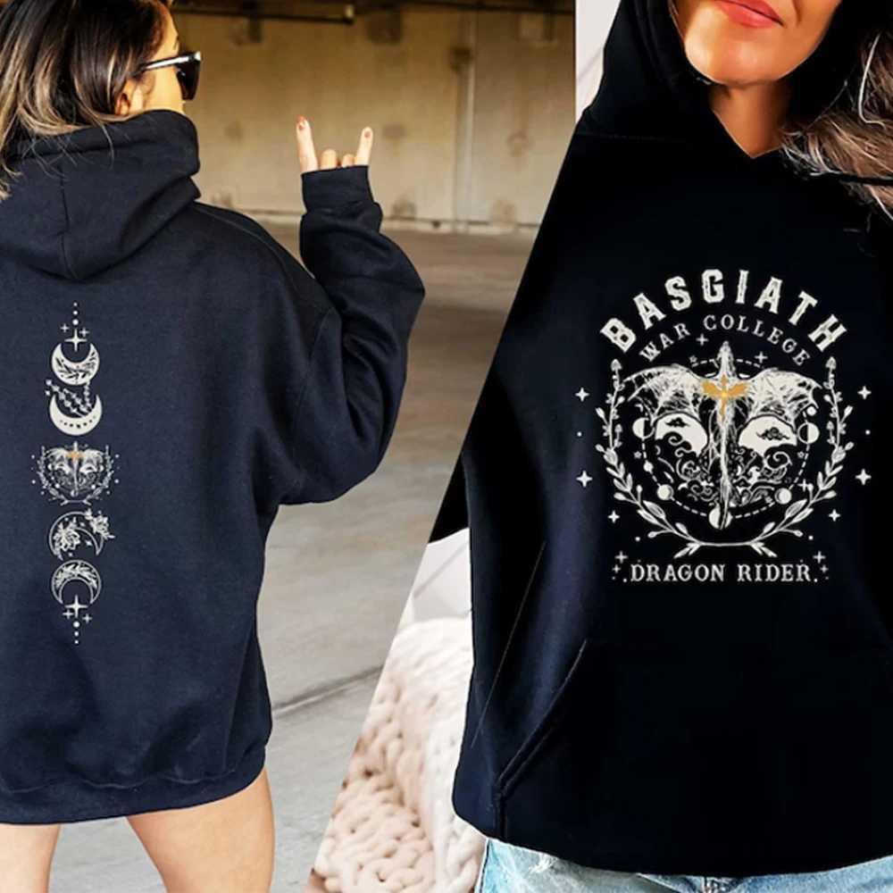 Fourth Wing Hoodie Basgiath War College Hooded Dragon Sweater The Empyrean Series Sweatshirt Unisex Casual Hoodies J251136