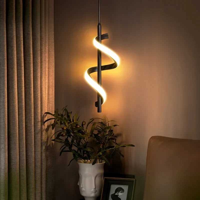 LED Wall Lamp Nordic Bedroom Bedside Minimalist Sconce Black White Gold Decorative Lighting Living Room Corridor Indoor Fixtures M251126