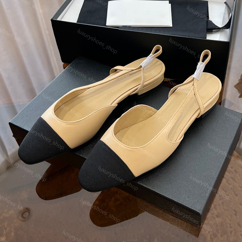 New women sandal designer shoes flat heel sandals party Letter splicing lady Dance Dress shoes Suede panel Summer Classic womens shoes 35-43 With box Leather outsole