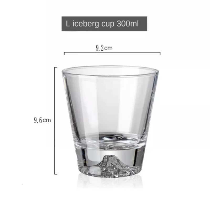 1PC Transparent Snow Mountain Cup Japanese Mount Fuji Whisky Glass Cup Breakfast Milk Drink Beer Wine Fruit Juice Cups Gift C251126