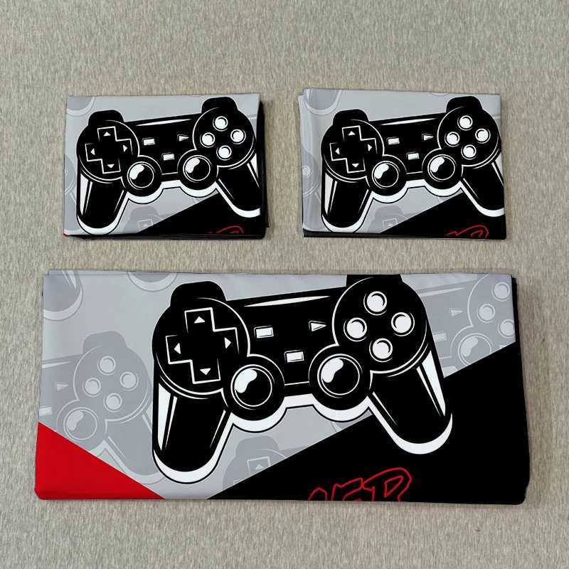 Christmas 3PC Splicing Game Console Bedding Cover Red Black Blue Black 100Polyester 1duvet Cover 2Pillowcases Digital Printing No padding Y251126
