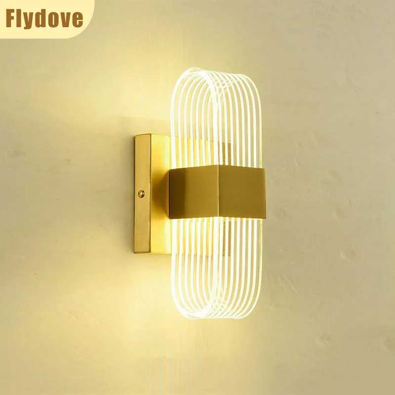 Luxury super Bright Living Room Bedroom Bedside Hotel Wall Lamp Line Guided LED Home Lighting Decoration M251126
