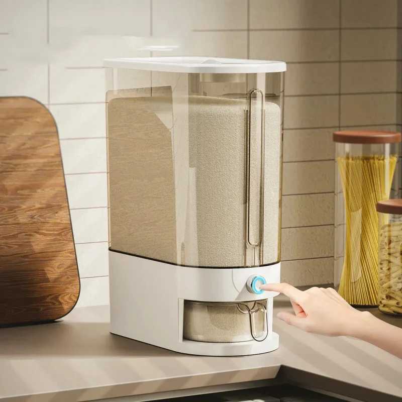 5KG Automatic Rice Dispenser - Insect-Proof Sealed Grain Storage Container Keep Dry Fresh for Kitchen Grain Preservation Y251126