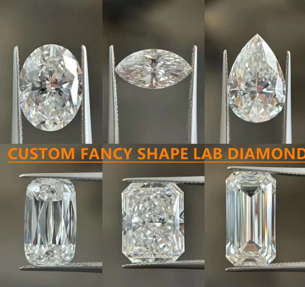 IGI Certificated Lab Grown Diamond D VVS2 D VS1 1CT 1.5CT 2CT CVD / HPHT Loose Oval Cut Lab Diamond