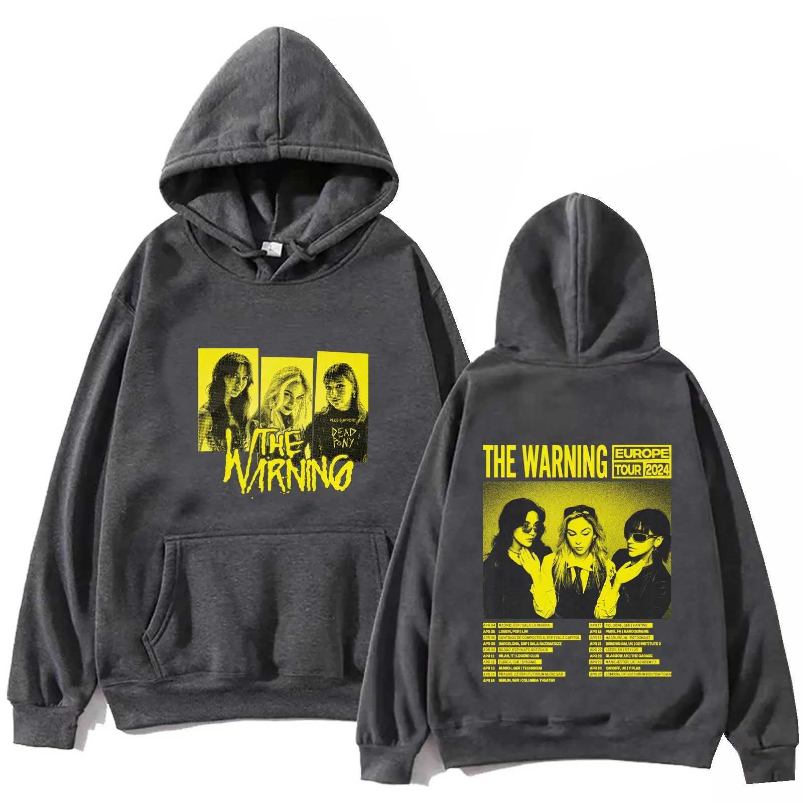 The Warning The Warning Tour 2024 Hoodie Music Fans Gift Tops Sweatshirt Unisex Casual Spring and Summer Regular Long Sleeve J251136
