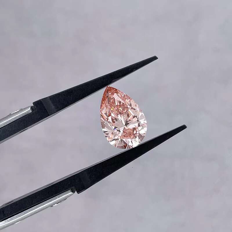 Spot IGI CVD Certified VVS1 Fancy Pink Pear Shape Brilliant Cut 4ct Loose Lab Diamonds