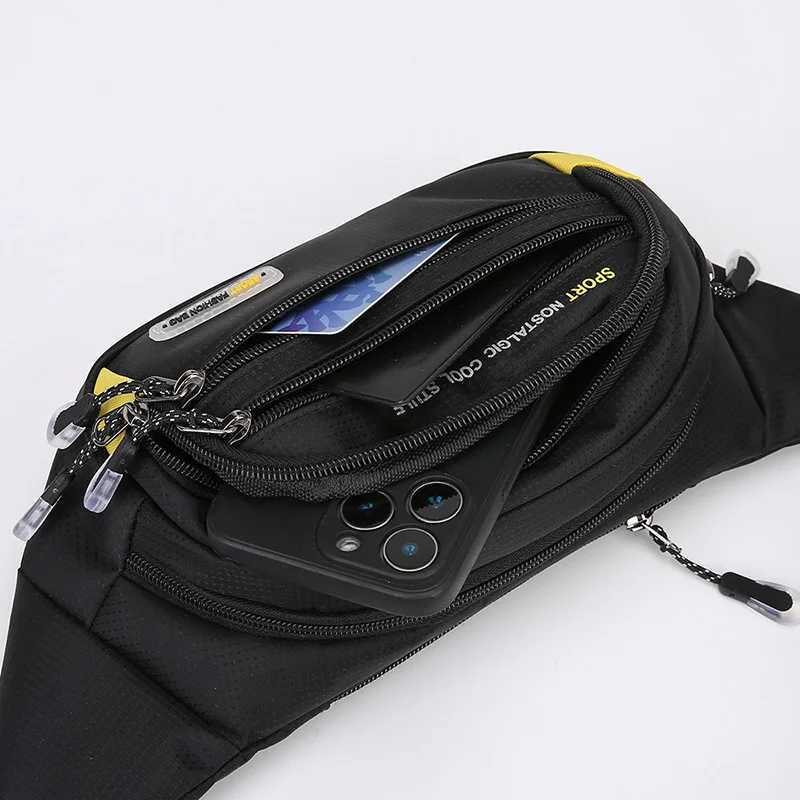 Unisex Mobile Waist Bag - Large Capacity Water-Resistant Durable for Work Travel Fashion Crossbody Pack Sports BagT251126