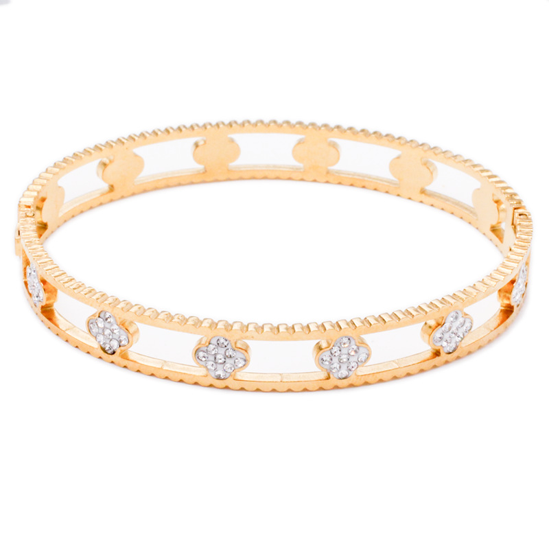 designer bracelet women luxury jewelry gold mens bracelet designer silver bracelet men love bracelet bangle bracelets Hollow-out buckle bracelet for w - view 3