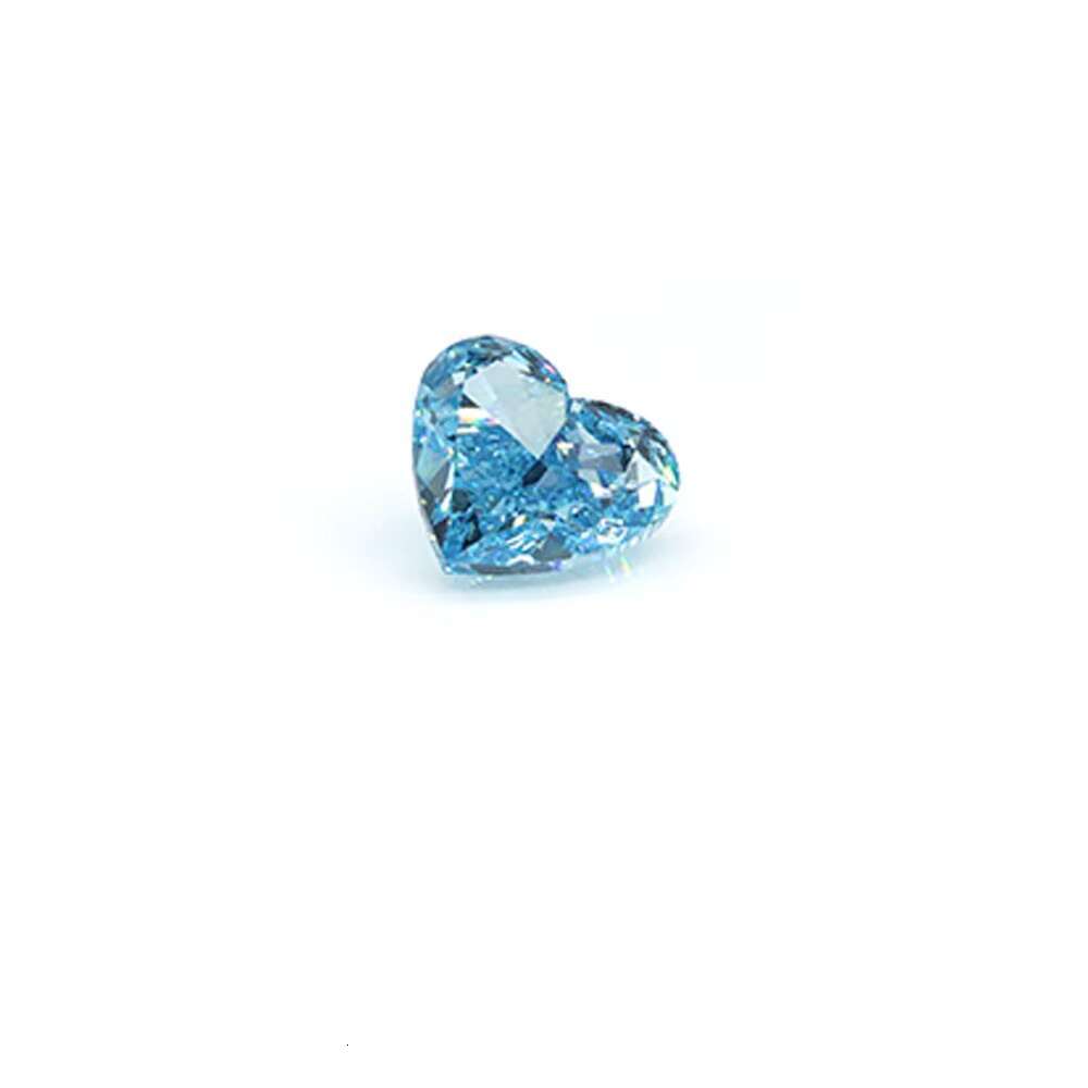 Quality Assurance IGI HPHT Certified Fancy Blue Heart Precision Cut 2ct Loose Lab Diamonds